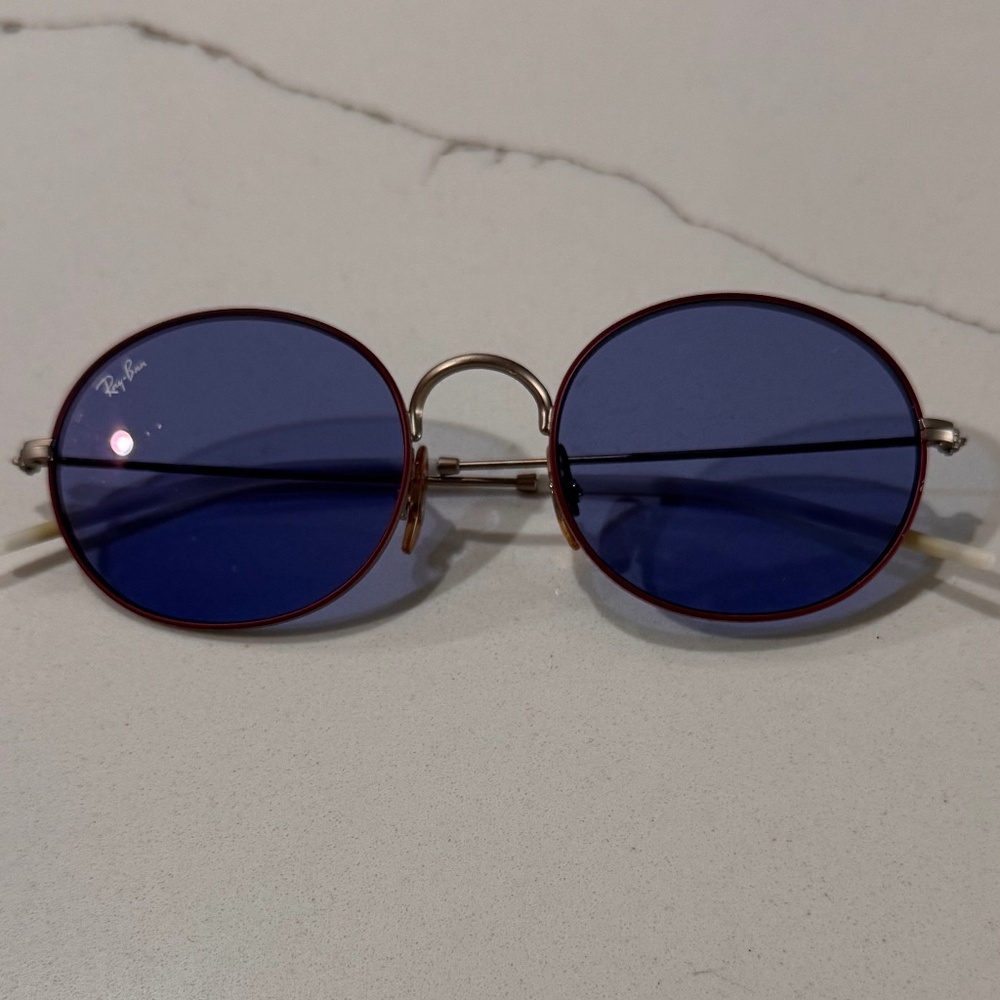 Ray-Ban Unisex Oval Metal Sunglasses RB3594